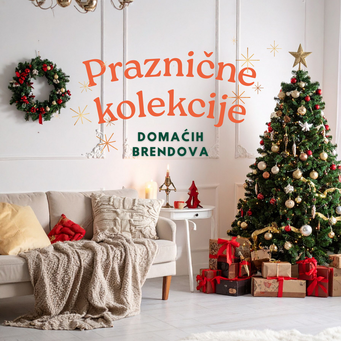 Domaći proizvodi koji te usreće odavde do Severnog pola i nazad! Otkrij Prazničnu kolekciju – selekciju pažljivo odabranih proizvoda domaćih proizvođača koji donose toplinu, čaroliju i stil u tvoj dom i garderober. Od ukrasa za kuću do odevnih komada sa prazničnim motivima – sve na jednom mestu, uz popuste i duh sezone. Praznici počinju ovde – unikatno, lokalno, sa ljubavlju.