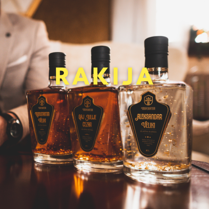 Doživi praznike uz kap luksuza. Ekskluzivna i domaća Imperator rakija sa 24k zlatom sada je dostupna za trenutke koji se pamte. Pokloni sebi ili nekome posebnom izuzetan užitak.