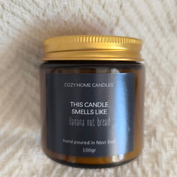 Banana nut bread sveća u teglici 