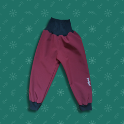bordo softshell pantalone sa crnim ranflama