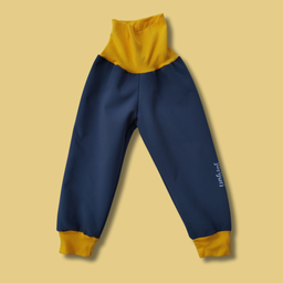softshell decije pantalone sa zutom ranflom