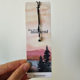 Bookmark "Live in the Moment" – pejzaž i perlica