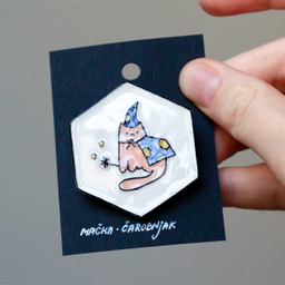 Mačka čarobnjak Harry Potter brooch