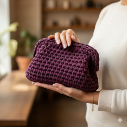 Clutch torba heklana od pamuka