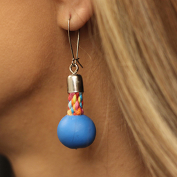 Unikatne minđuše od pamuka i polimerne gline brenda Edwina Fuzz No. 47