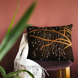 Embroidered Branches - dekorativni jastuk ručni rad