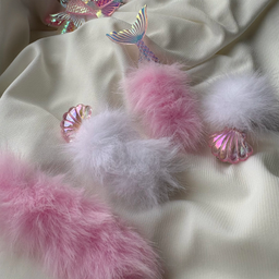 Fluffy set šnala za kosu(4pcs)