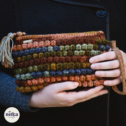 Heklana neseser torbica-maslinasto braon