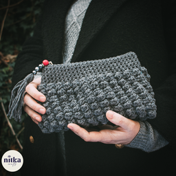 Heklana neseser torbica-siva