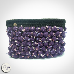 Heklana neseser trobica-ljubičasta prskana