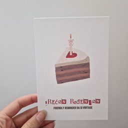 Čestitka sa parčetom torte i humorom 🎂✨