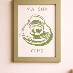Matcha Club poster sa ramom