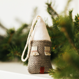 Mini Rustic Taupe House