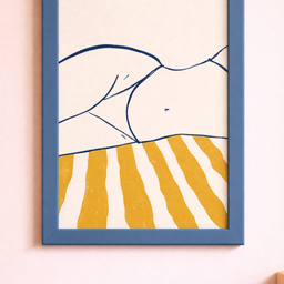 Minimalistički poster – letnji akt ilustracija