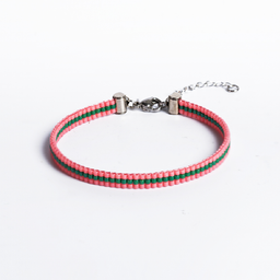 Narukvica Miyuki roze zelena PLAY Good Vibes