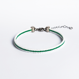 Narukvica Miyuki bela zelena PLAY Good Vibes