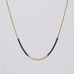 Ogrlica čelik i staklene perlice SIMPLICITY