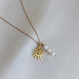 001. ogrlica sunce i 3 bisera
