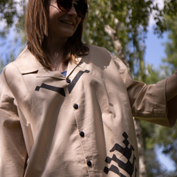 Oversized natural linen shirt - unisex fit (M-XL)