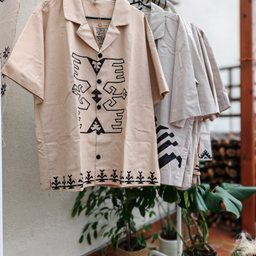 Oversized natural linen shirt - unisex fit (M-XL)