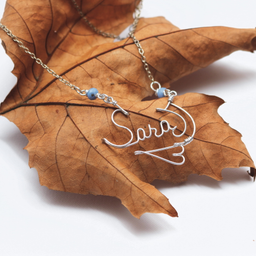 Personalizovani lančić ime od žice (Sara)