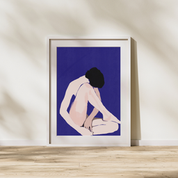 Zenski Akt na Iv KLAJN plavoj pozadini