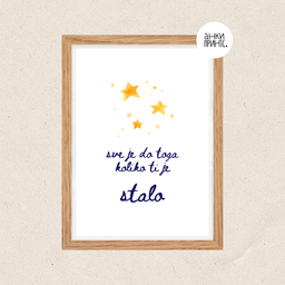 Poster za zid Sve je do toga koliko ti je stalo 30x40cm