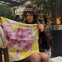 Ručno oslikana svilena marama