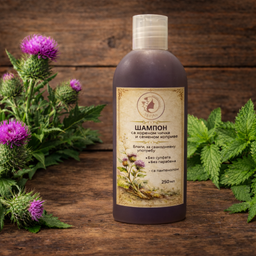 Prirodni šampon sa korenom čička i semenom koprive