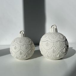 betonske sveće: novogodišnja kugla