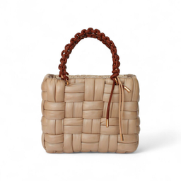 heklana torba krem boje