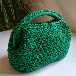 zelena clutch torba od pamuka